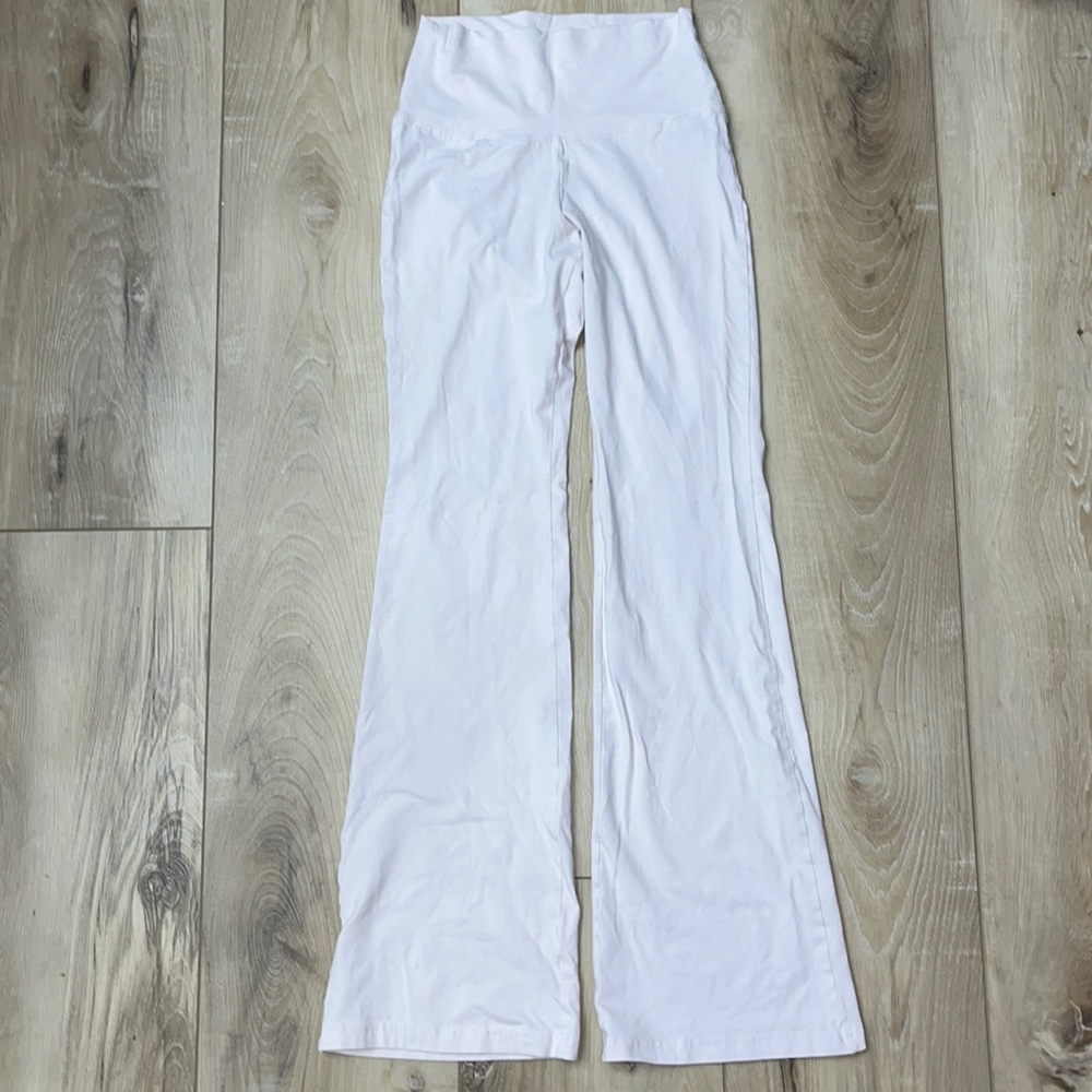 Tna| Aritzia Chill Comfy Women's Flare High-Waisted Lt. Pink Yoga Pants Size S